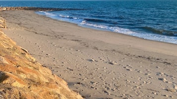 Plage à proximité, chaises longues, serviettes de plage