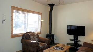 TV connectée, cheminée