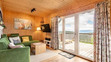 Televisie en een open haard