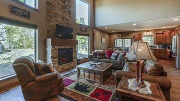 TV connectée, cheminée