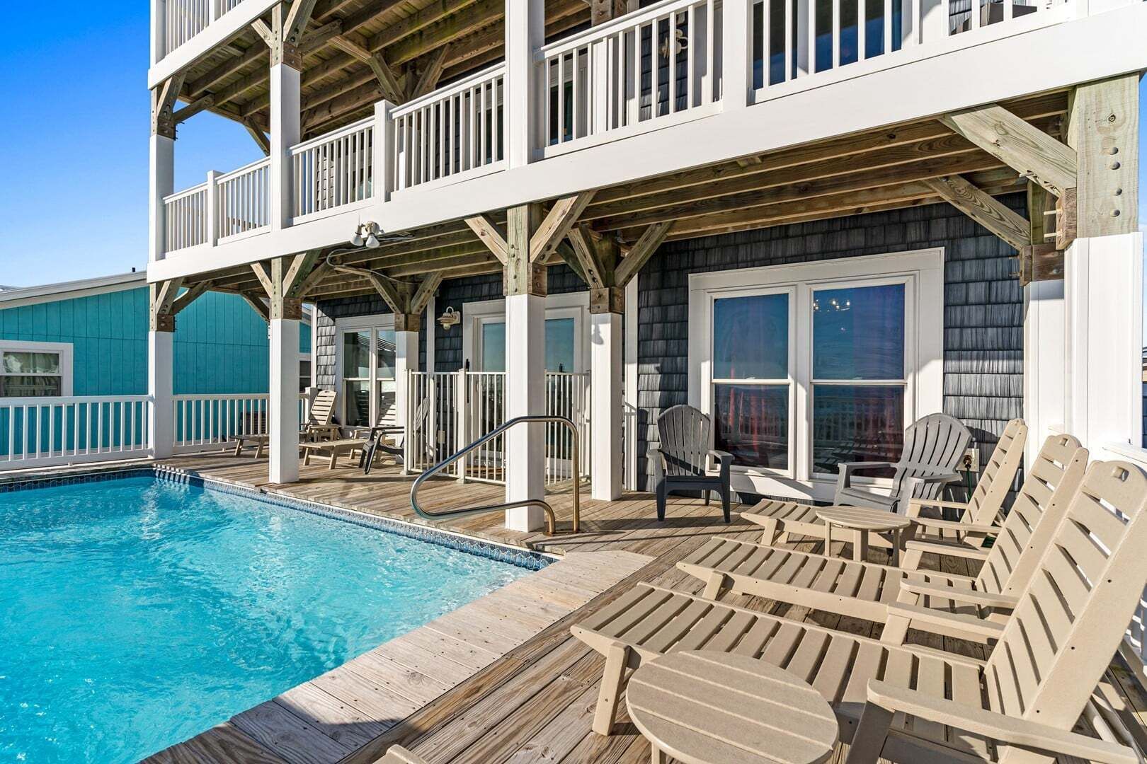 A heated pool