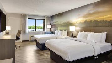 Standardzimmer, 2 Queen-Betten, Balkon, Seeblick (Non Smoking) | Hochwertige Bettwaren, Daunenbettdecken, Schreibtisch