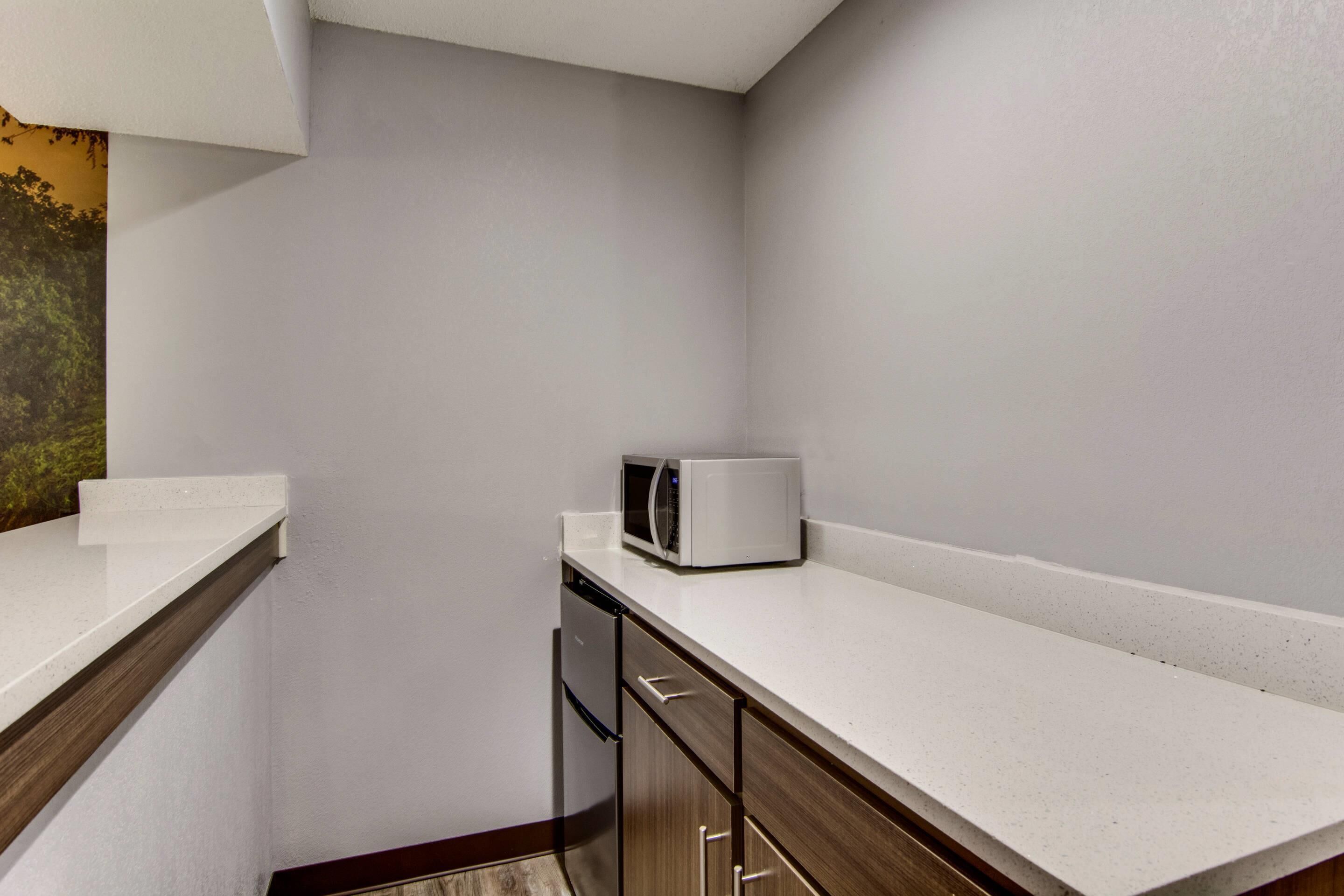 premium bedding, down duvets, desk, laptop workspace