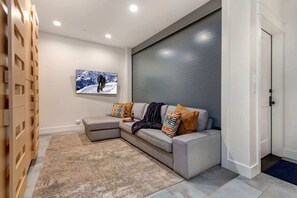 TV, fireplace, offices