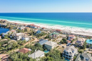 Beach nearby, sun-loungers