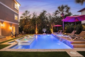 Outdoor pool, a heated pool - Destiny West, Huge Pool/Spa, Game Room, Gulf Views, Theater, Golf Cart Rental (Destin)