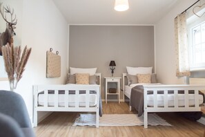 4 habitaciones, internet y ropa de cama 