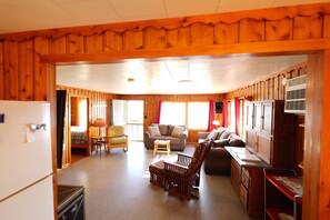 TV - AuTrain Lake Sunrise Cabin w/Dock, private lakeside firepit. Near Pictured Rocks (Au Train)