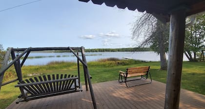 AuTrain Lake Sunrise Cabin w/Dock, private lakeside firepit. Near Pictured Rocks