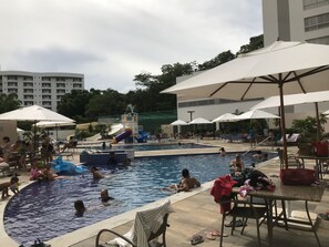 Indoor pool, outdoor pool