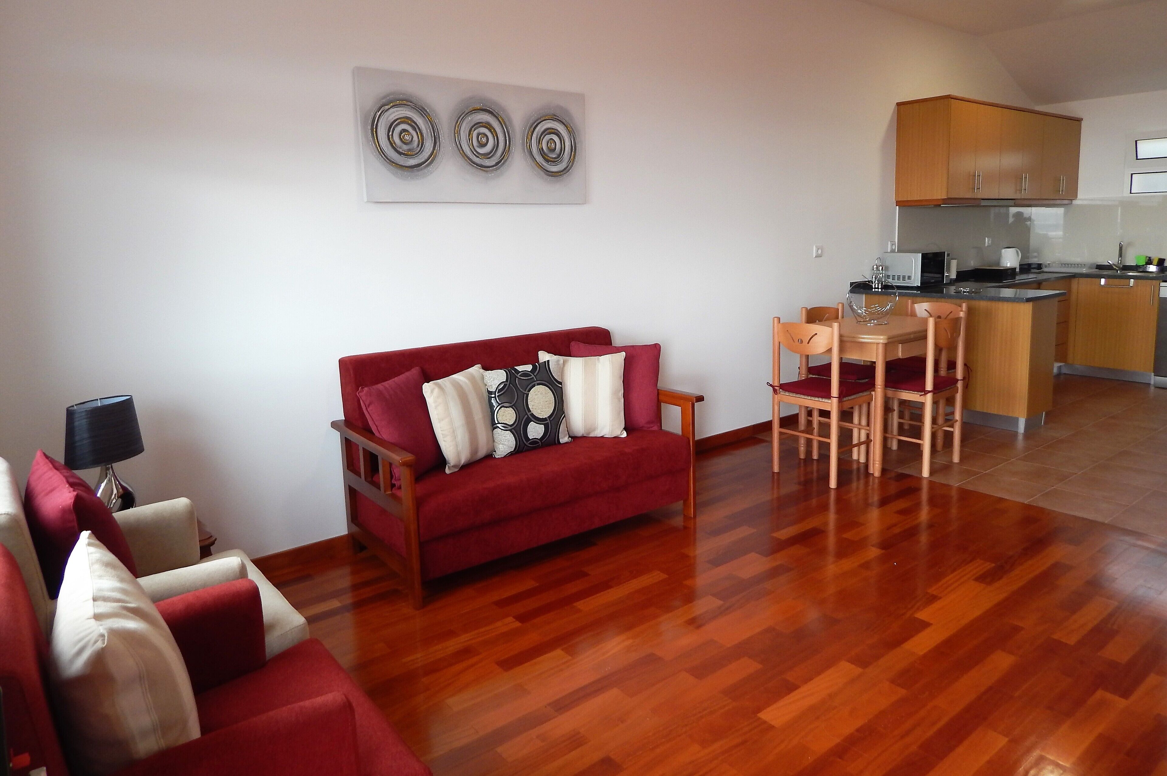 Family Chalet, 2 Bedrooms | Living area | 28-inch flat-screen TV with cable channels, TV