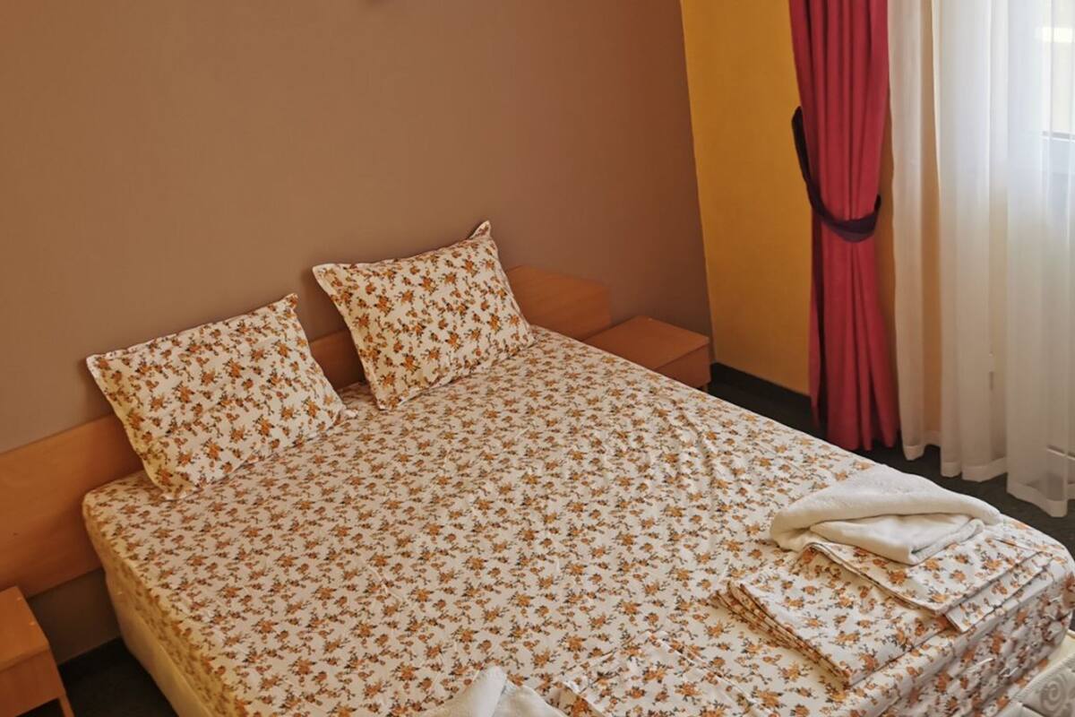 Desk, blackout curtains, iron/ironing board (on request), free WiFi