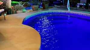 屋外プール、温水プール