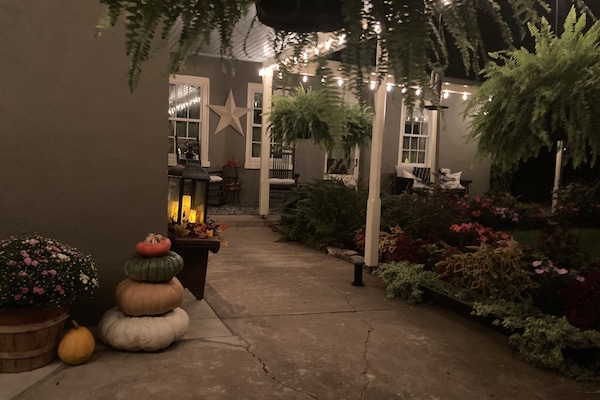 Evening on the porch.