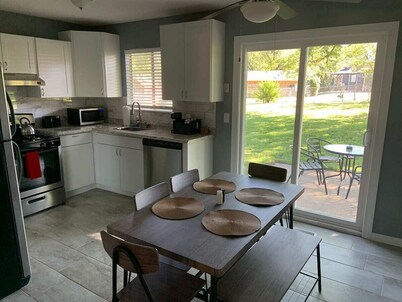 Tulsa whole home near Hard Rock Casino and I-44 with large fenced backyard