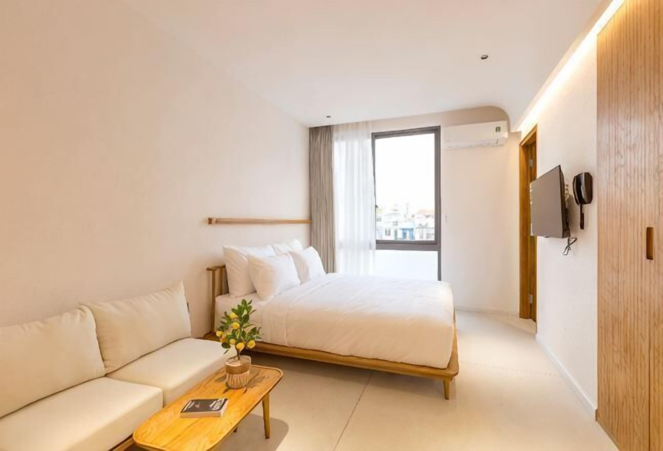 Luxe beddengoed, donzen dekbedden, pillowtop-bedden, een minibar