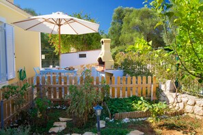 屋外ダイニングエリア