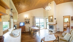 TV, fireplace, table football - Lake House (Madrzechowo)