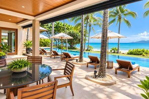 Beach/ocean view - Villa Nandana 7BR, Beachfront, Gym, Maid, BF (Takua Thung)