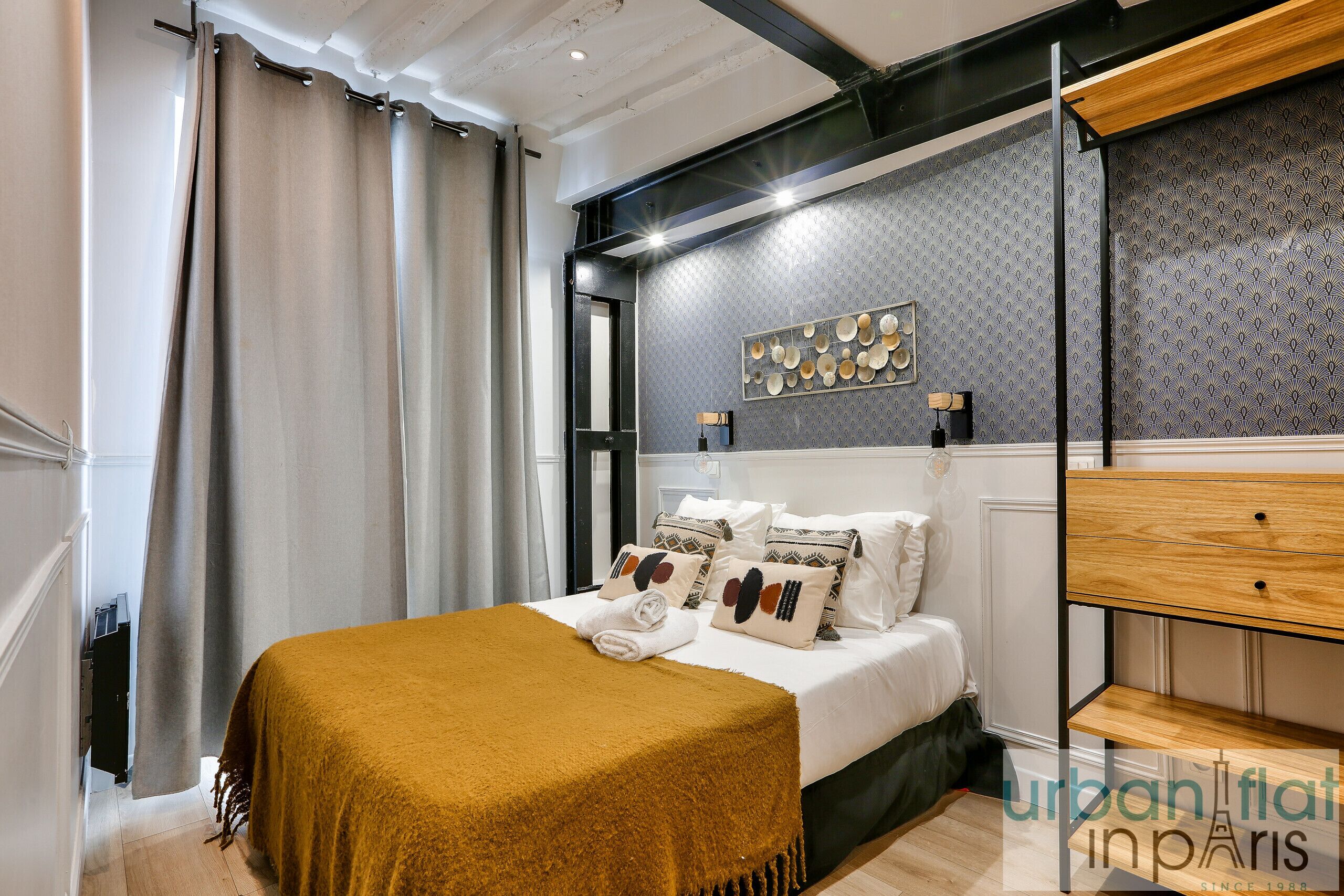 1 dormitorio, tabla de planchar con plancha, wifi gratis y ropa de cama