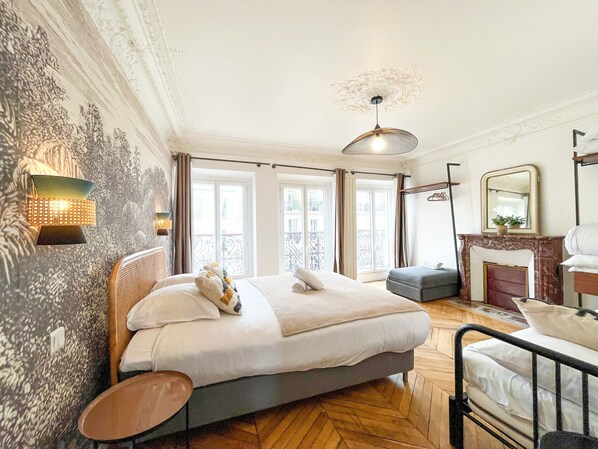6 chambres, fer et planche Ă repasser, Wi-Fi gratuit, draps fournis