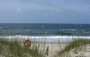 Beach nearby, sun-loungers