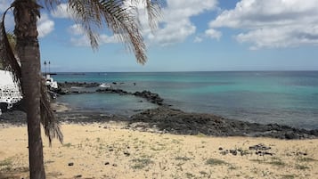 Vlak bij het strand