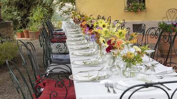 Außenbereich für Bankette