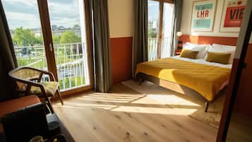 Doppelzimmer, Stadtblick | Schallisolierte Zimmer, kostenloses WLAN, BettwÀsche