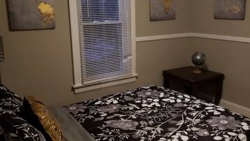 4 bedrooms, iron/ironing board, travel crib, WiFi