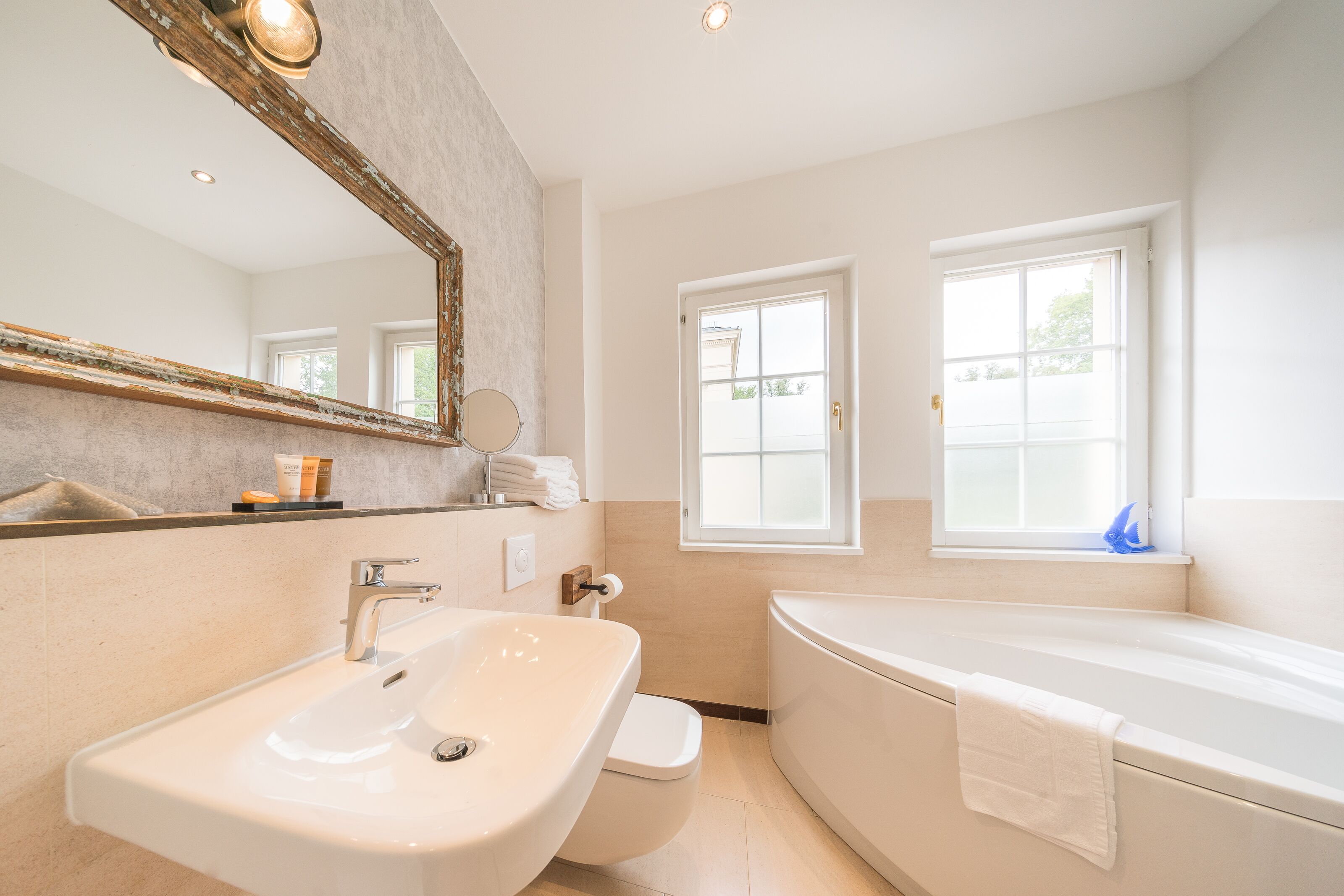 Habitación Deluxe | Baño | Cabezal de ducha con hidromasaje