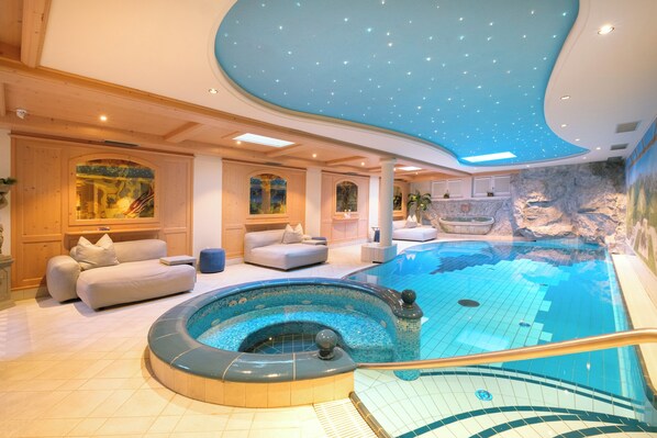 Indoor pool, a heated pool
