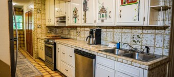 One of a kind our Mini Lodge Chalet directly across from our pool!