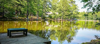 One of a kind our Mini Lodge Chalet directly across from our pool!