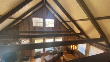 TV, fireplace, foosball, table tennis