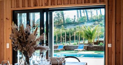 Magnifique Villa bois Golf Biscarrosse avec piscine