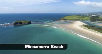 Two minute walk to Jones Beach and 10 minute stroll to Minnamurra River