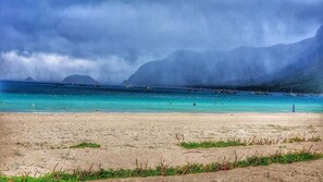 Na praia 