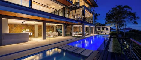 Front of property - evening/night