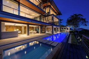Front of property – evening/night