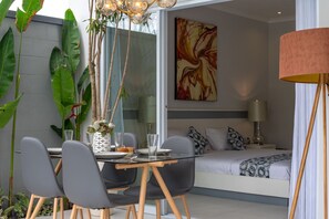 2 bedrooms, in-room safe, iron/ironing board, WiFi