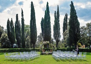 Außenbereich für Bankette