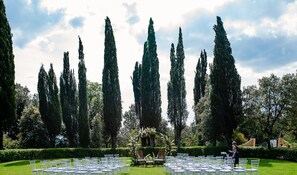 Area per ricevimenti all'aperto