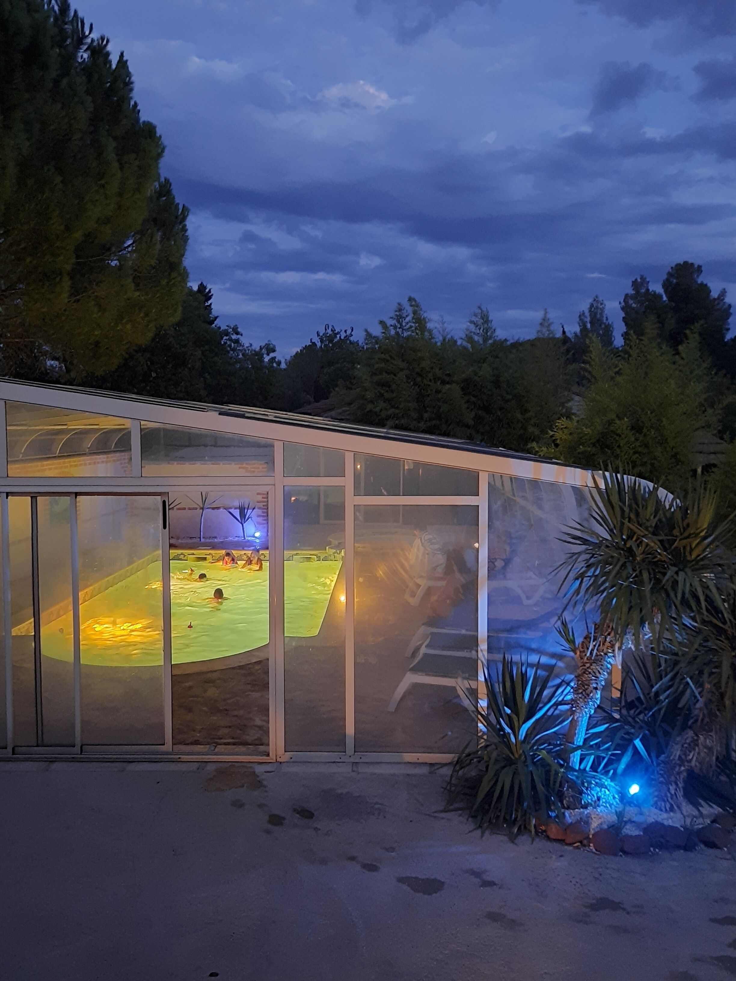 Indoor pool, outdoor pool