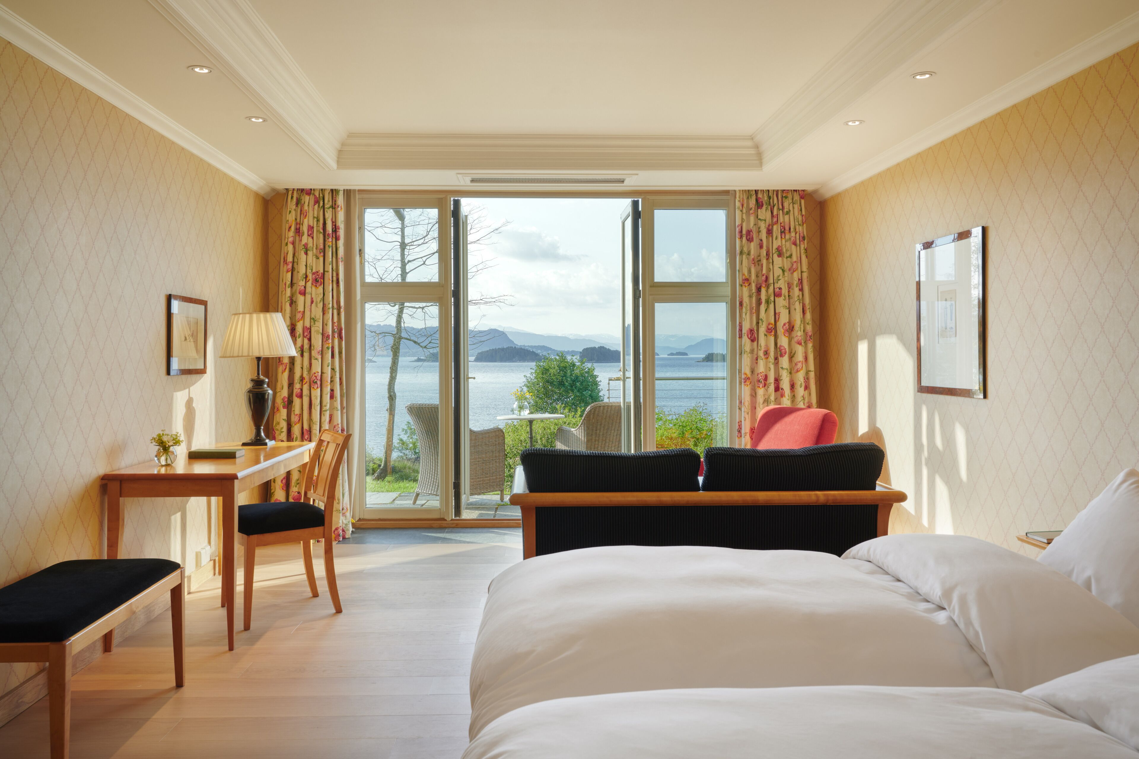 小型套房 (Fjord View) | 高档床上用品、加厚床垫、迷你吧、特色装修
