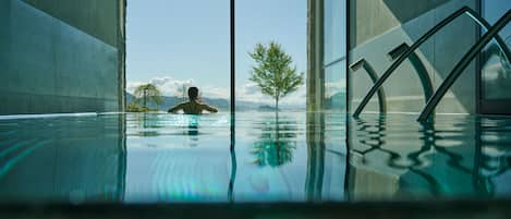 Indoor pool, outdoor pool