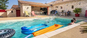 Family Retreat with Heated Pool, Near Puy du Fou & La Rochelle, Sleeps 14