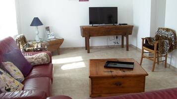 Télévision, cheminée