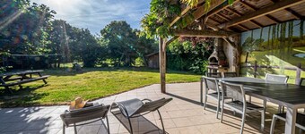 Charming Farmhouse with Garden, Terrace, and Fireplace near Froidfond Village