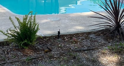 lake side house in the middle of orange country/